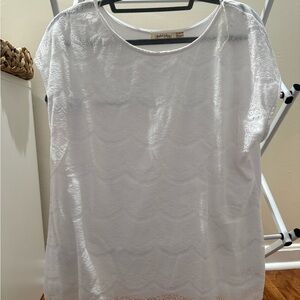 Faded Glory White Lace Blouse